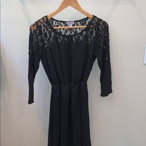 Black lace dress